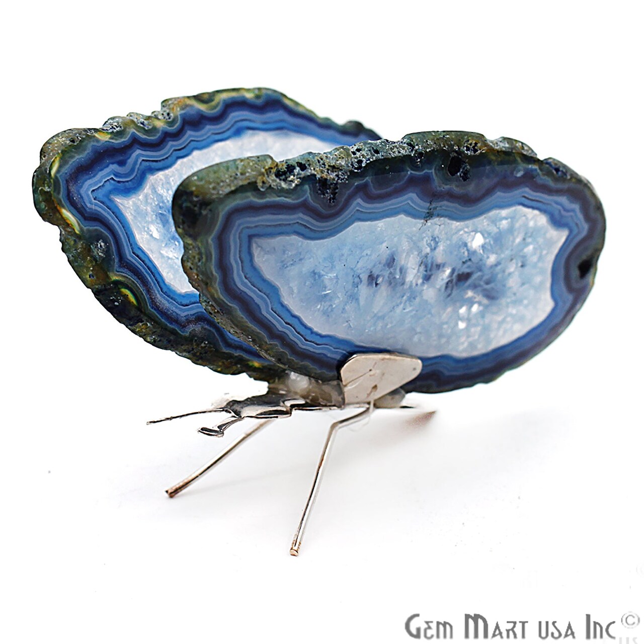Agate Slice Butterfly, Natural Agate Décor, Butterfly Wing Home Décor, Agate Geode, Natural Gemstone Butterfly, Housewarming Gift (BFLY)